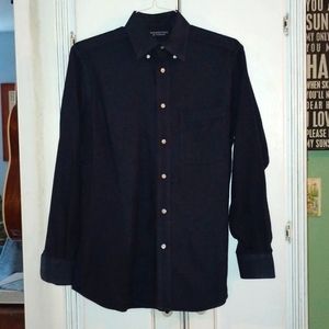 Black button down shirt 100% cotton